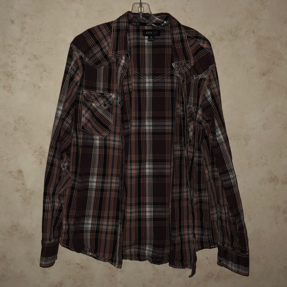 Brown Plaid Shirt